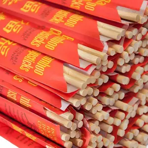 Bag Of 60 Pairs Premium Disposable Bamboo Chopsticks, 9 Sleeved and Separated, UV Treated
