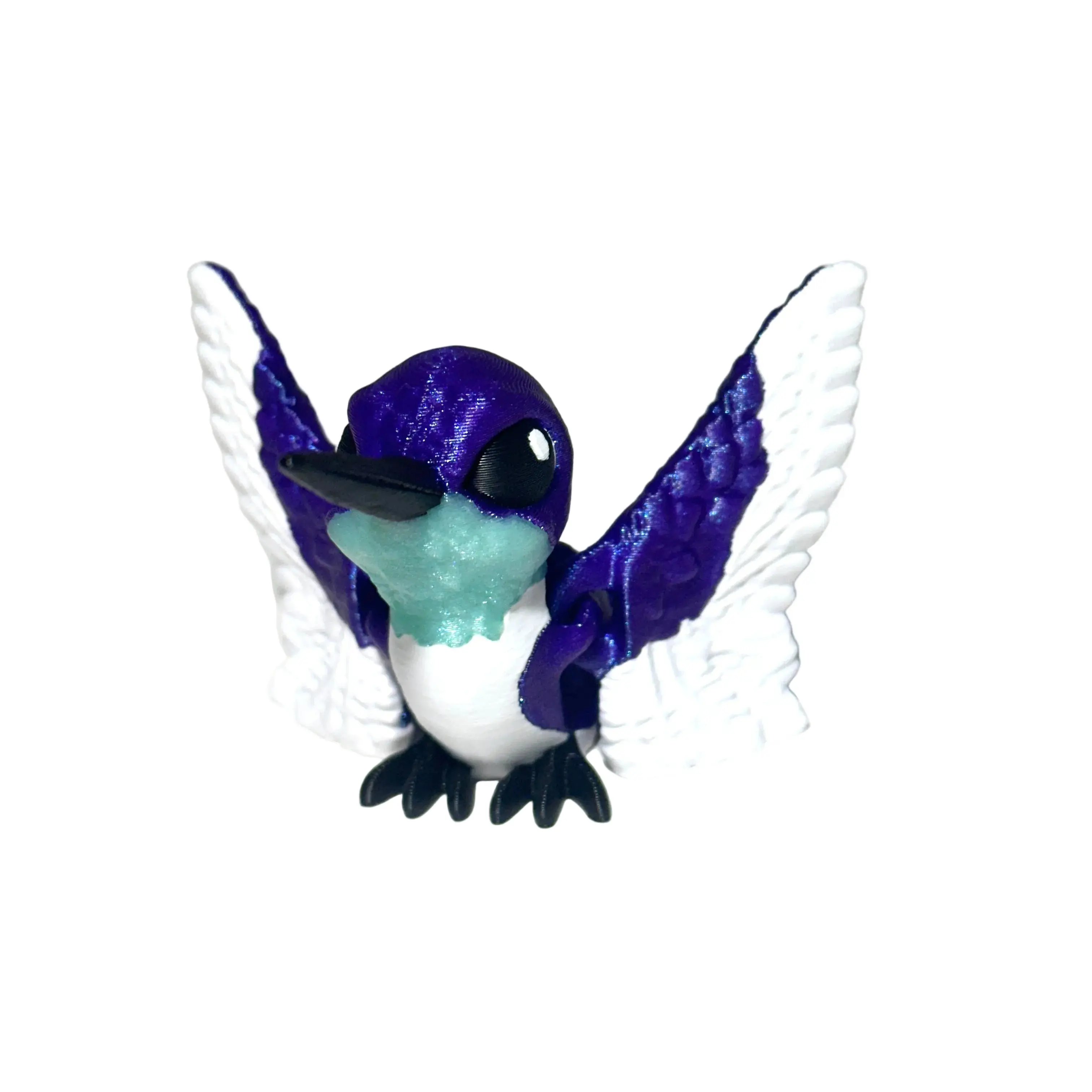 Flexi Hummingbird - 3D Printed Articulating Figure Decor Colorful