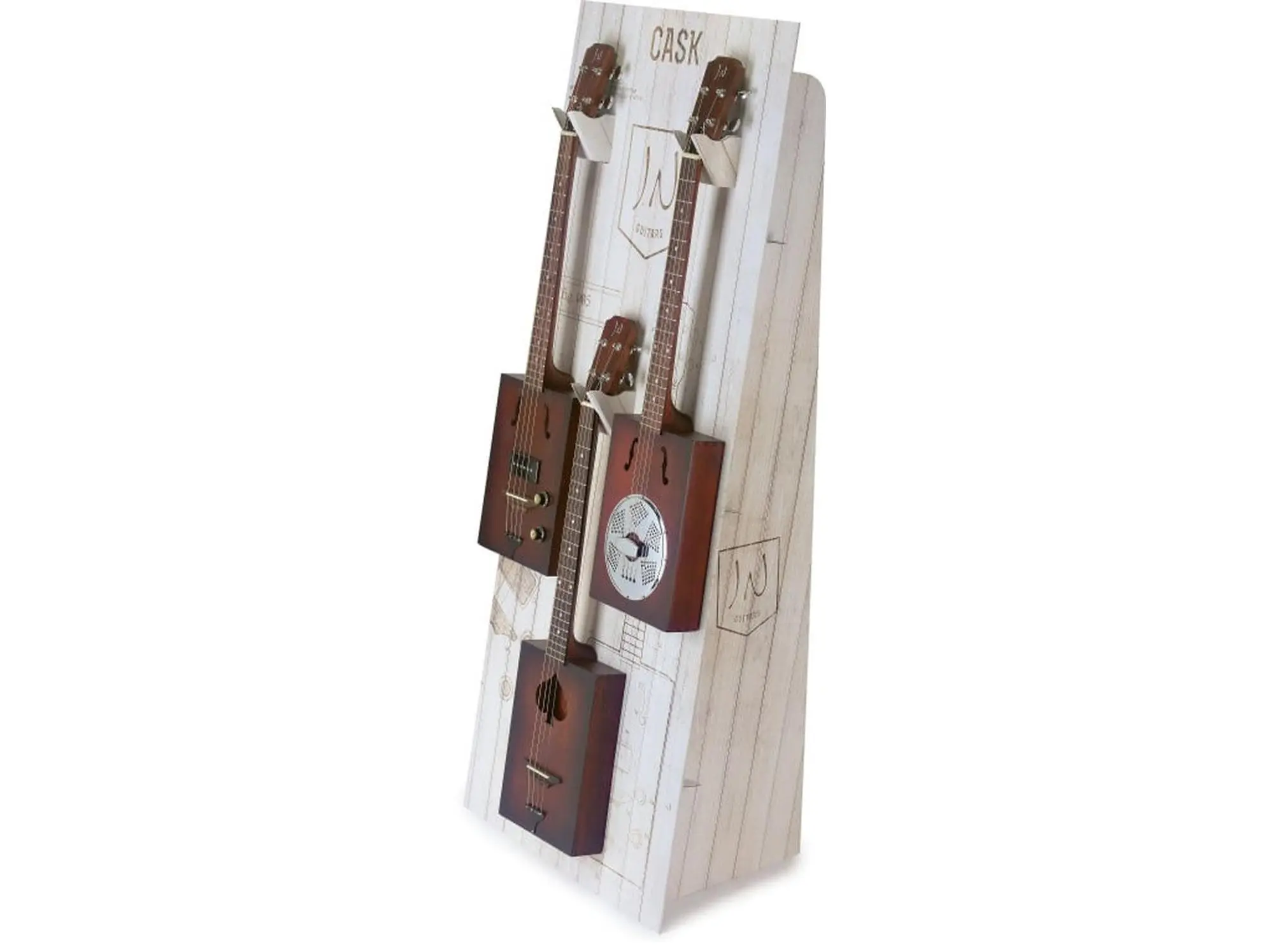 212 MAIN Hanging Guitar Rack Display, 57x140 cm Size, Fits 3 Cask Guitars (Model 23983), Hanging Rack, Fits Three
