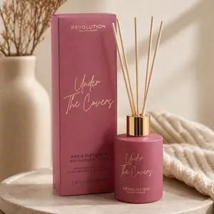 Revolution Reed Diffuser "Under The Covers" Aroma Floral & Relaxante for Home 100ml Enhances Your Living Space with Fragrant Scents