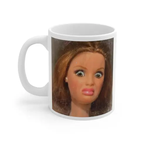 Funny Disgusted Face Mug, Humorous Coffee Cup, Gift