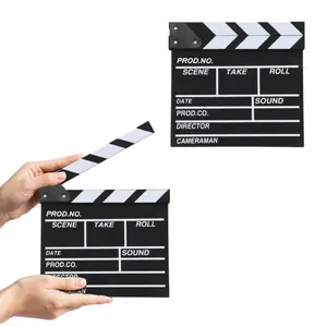 Creative Wooden Clapperboard Set, Director's Movie Clapboard Props, Home Decor Essentials, Dorm & Classroom Decoration Accessories