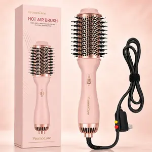 EverBloom Beauty 3-in-1 One-Step Blowout Brush Hair Dryer & Styler - Titanium Thermal Volumizing, Smoothing Hair Brush for Personal Care Styling for Daily-use also Travel Friendly and best for Volumizing, Salon Blowout Viral Brush