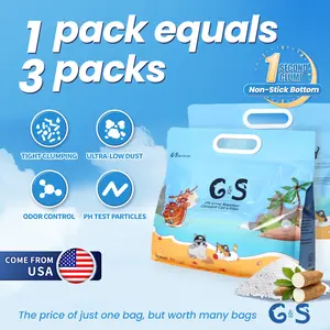 Tapioca Cat Litter,no stick bottom,stick basin,Odor Control Quick Clumping Low Dust ,sustainable Cat Litter for Urinary Tract Detection, Easy to Clean, Unique Texture, Made from Cassava