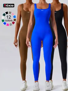 SEXIE Sculpting Jumpsuit – Tummy Control, Seamless One-Piece Activewear, Stretchy Gym & Yoga Bodysuit for Women