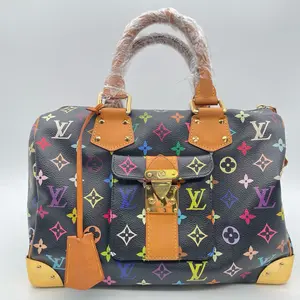 Pre-owned Louis Vuitton monogram Tote Bags HZ1tk Black Murakami Speedy 30