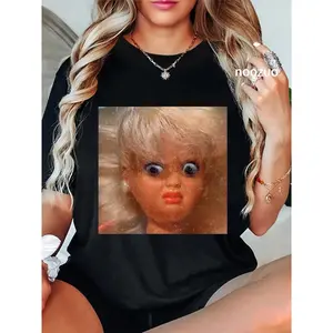 100% Cotton Funny Disgusting Doll Face Meme T-Shirt