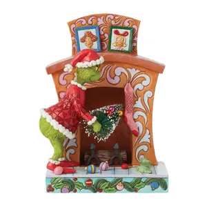 Grinch by Jim Shore Grinch Pushing Tree Up