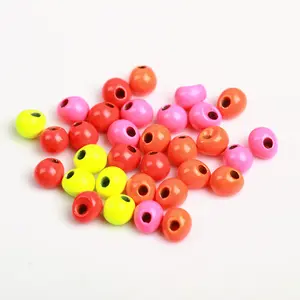 10 fly-binding eccentric hole tungsten beads (Tungsten Jigoff Beads) nymphal weighted head beads Bead Assortment