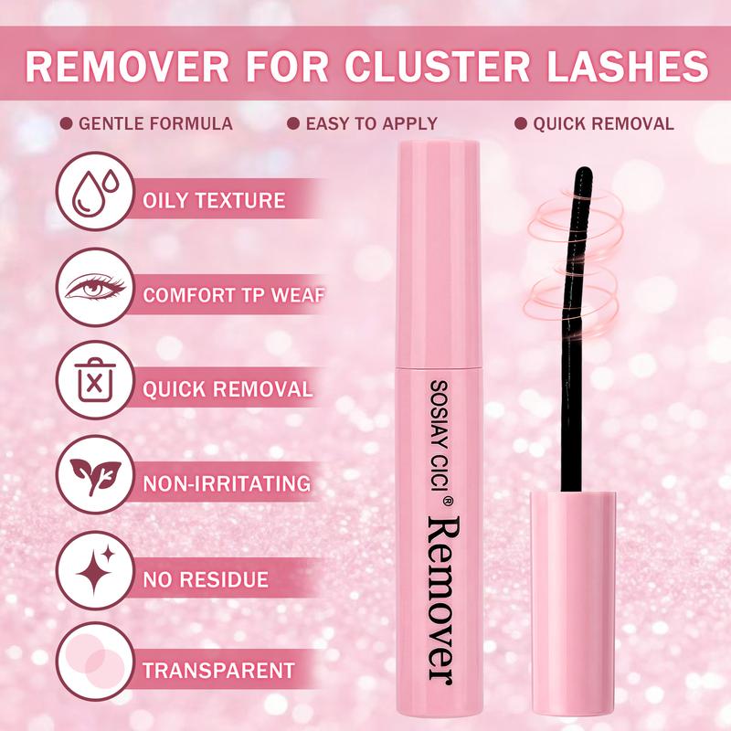DIY Lash Extension Kit Volume Lash Clusters 40D D Curl Individual 320 pcs Lashes Lash Clusters Kit Thick Eyelash Extension Kit Lash Bond Seal Lash Tweezers Remover Brush for Self Application at Home Save Money(9-16MIX Lash Kit)