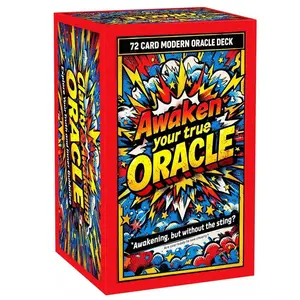 72 Awaken Your True Oracle Cards Set, Card Game, Modern Pop Art Design, Self-Reflection & Emotional Insight Tools, Personal Growth & Intuition Enhancer