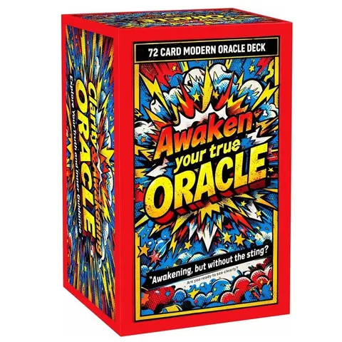 72 Awaken Your True Oracle Cards Set, Card Game Sets, Modern Pop Art Design, Self-Reflection & Emotional Insight Tools, Personal Growth & Intuition Enhancer, Card Games For Teens