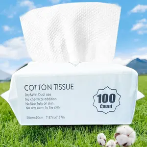 All-in-One Premium Disposable Face Towels - Ultra Soft, Biodegradable & Lint-Free Cloths for Makeup Removal and Sensitive Skin Care