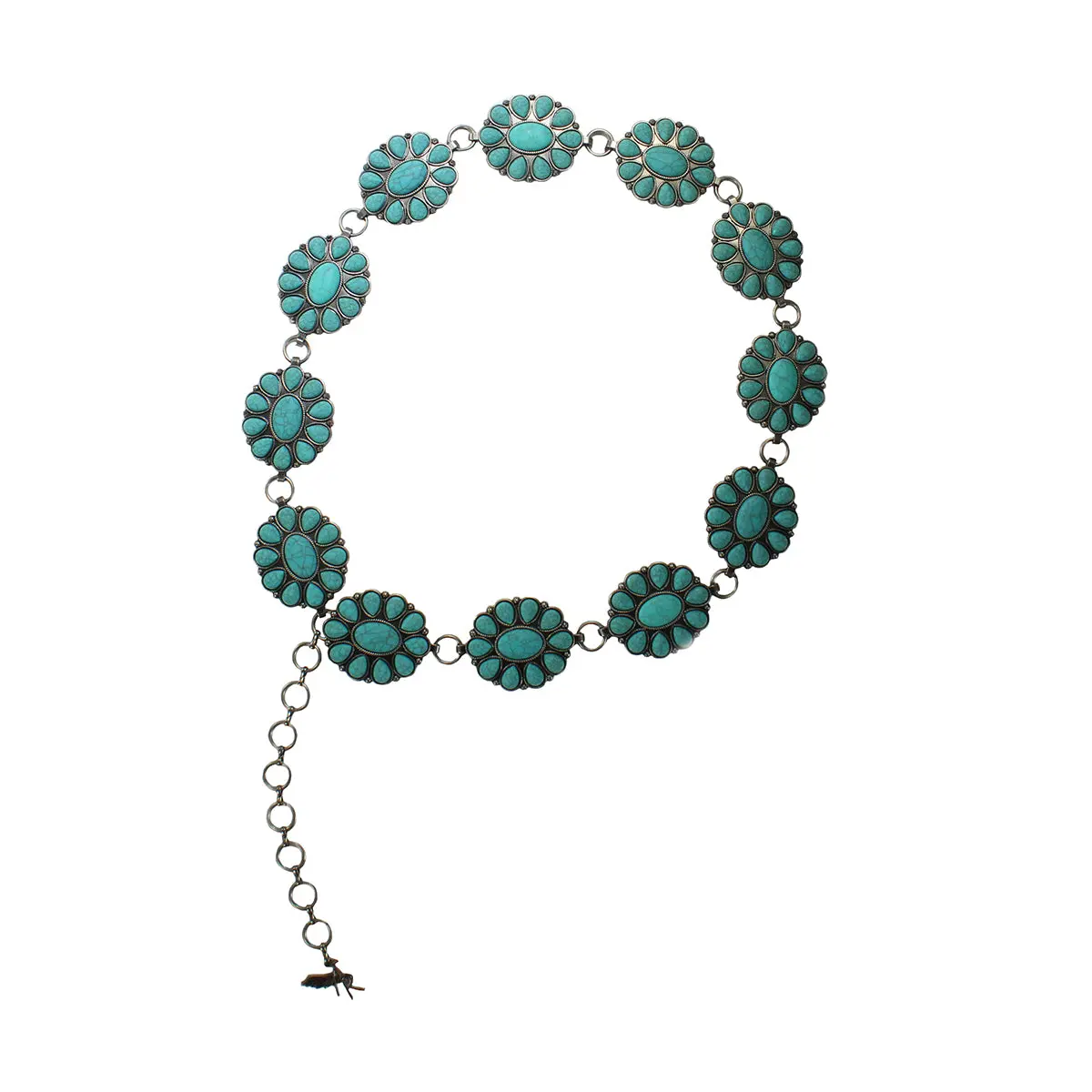 Angel Ranch Turquoise Stone Conch Belt