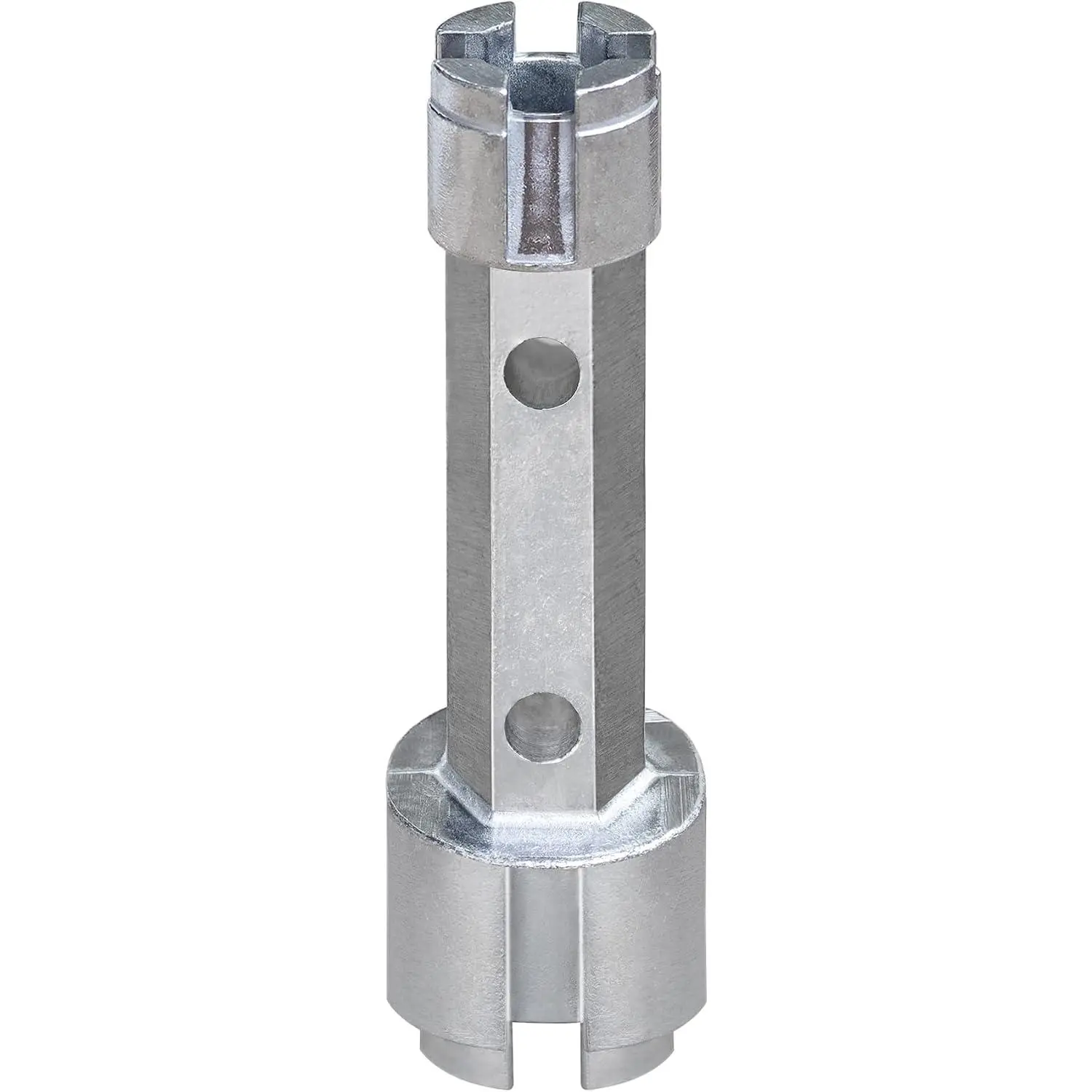 Dual-Ended Tub-Sink Drain Removal Wrench, Heavy-Duty Aluminum Hand Tool for Removing and Installing Bathtub Drain Fittings