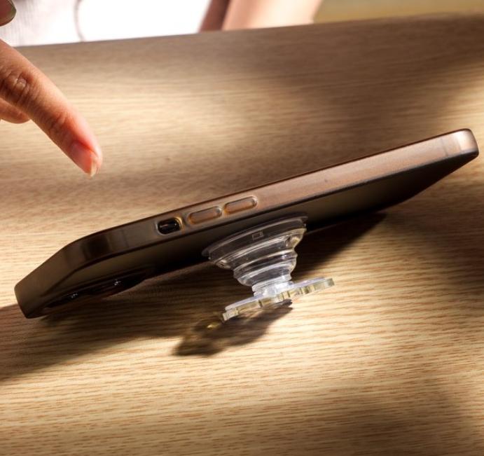 Pink Lily and Crimson Orchid Magsafe Phone Grip, Sweet Pink Lily Magsafe Phone Socket, Realistic 3D Floral Magnetic Stand, Elegant Gift for Flower Lovers