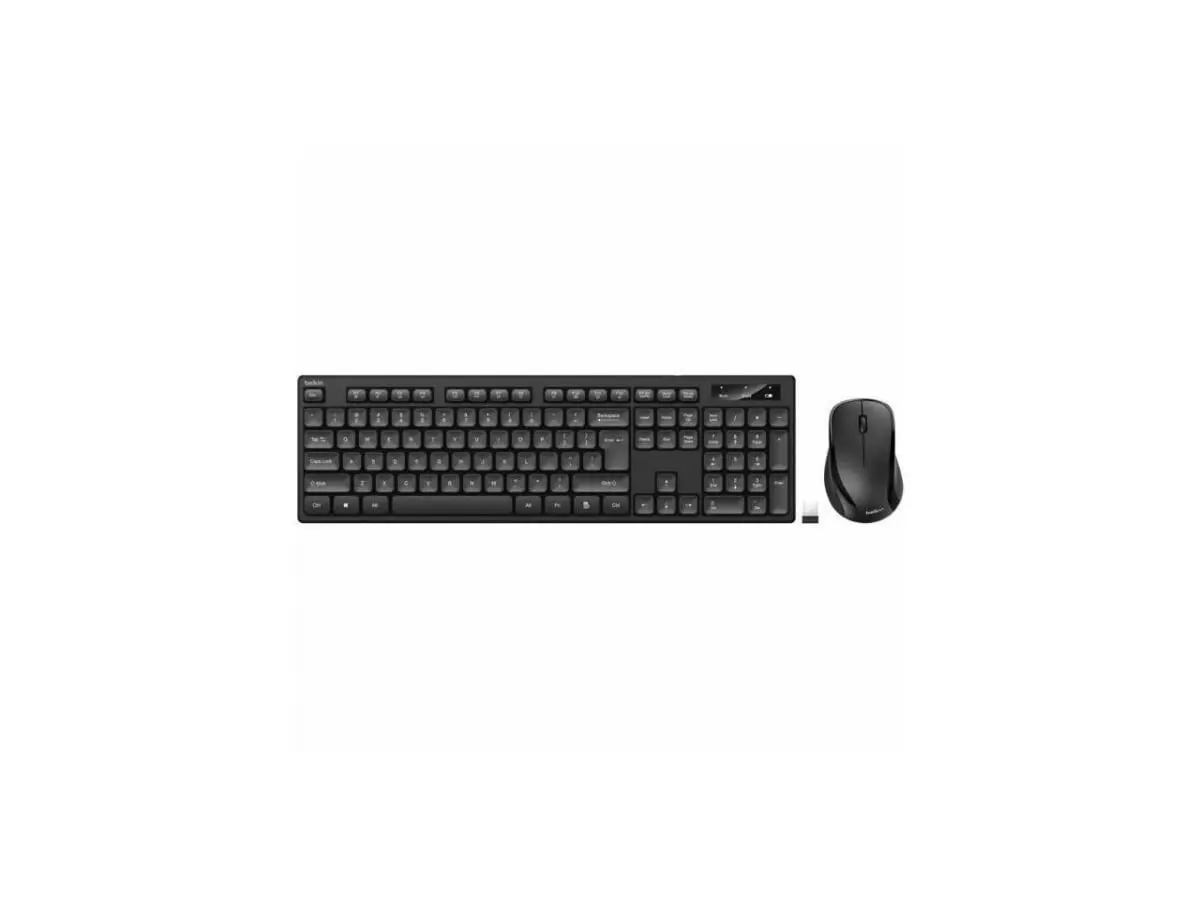 Belkin BBZ010TT Cable-Free Keyboard & Mouse Combo - Wireless Optical Keyboard, Wireless Optical Mouse, Long-Lasting Battery Life, Cable-Free Keyboard & Mouse Combos