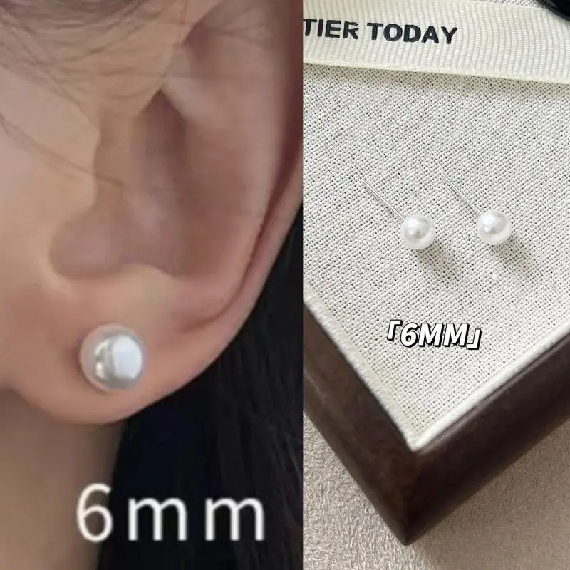 s925 silver needle 6MM[pair]