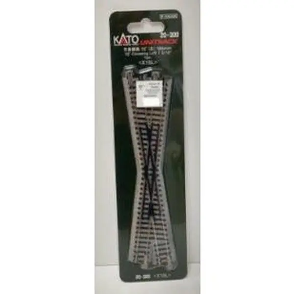 Kato 20-300 N Unitrack, Left Hand, 15 Degree Crossing, 7 5/16", 186mm, 1 per package