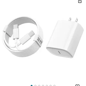 Type-C Fast Charging Set 35W Power Adapter with 2M (10ft) Cable