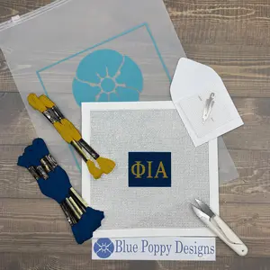 Phi Iota Alpha 2x2 Needlepoint Kit