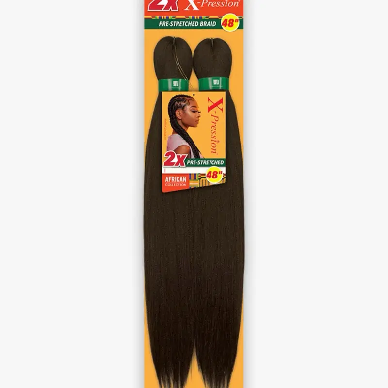 Sensationnel Synthetic Hair Braids XPRESSION 2X Pre-Stretched Braid 48″
