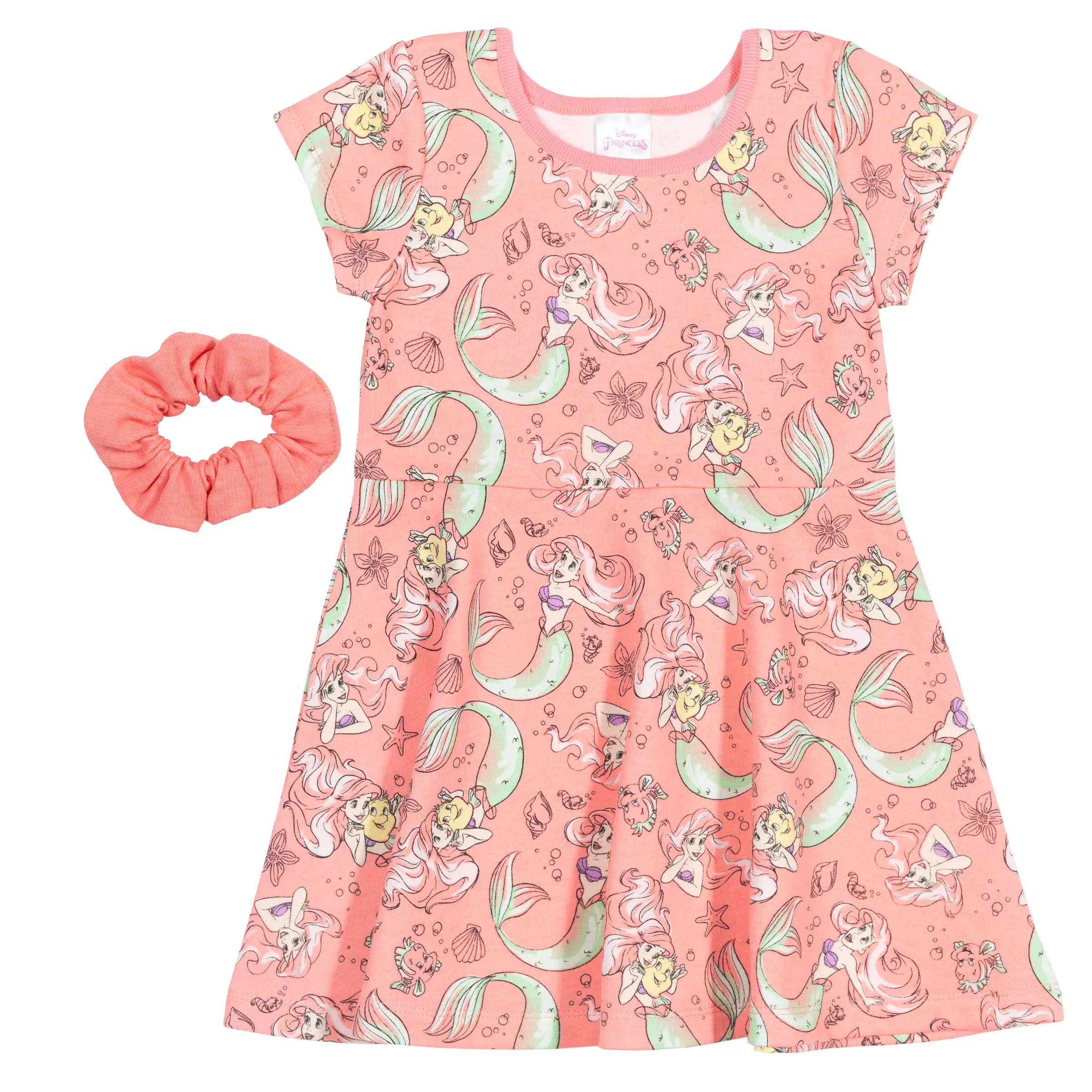 Disney Princess Baby Girls' Skater Dress and Scrunchie Set Infant
