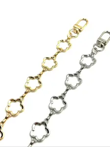 Elegant Floral Design Handbag Extension Chain, Fashionable Chain Strap, Floral Accents, Perfect Gift for Birthdays & Festive Occasions, Ideal Accessory for Stylish Bags
