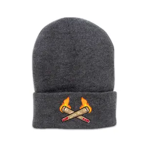 RAW BEANIE - BURNING CONE GRAY