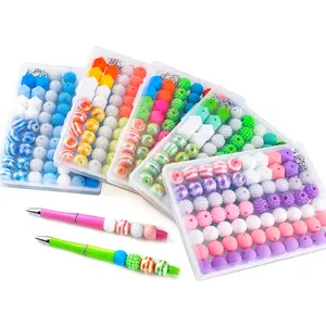 78pcs Silicone Beads Set for DIY Crafts, DIY Mix Beads, Multicolor Acrylic & Plastic Beads for Keychains, Bracelets, Necklaces, Pen Accessories, Adjustable Beaded Design