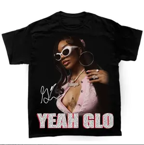 Glorilla Limited Design T-Shirt 100% Cotton Medium Weight Fabric Casual Short Sleeve 180 g/m² Classic Cut