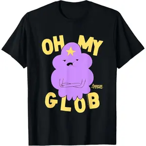 100% cotton Adventure Time Lumpy Space Princess Oh My Glob T-Shirt casual Fashion graphic tees for women women graphic shirts