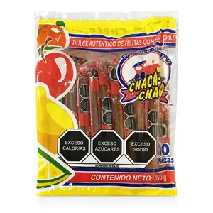 Chaca Chaca Tamarind With Salt and Chili Mexican Candy snacks 10 Pieces