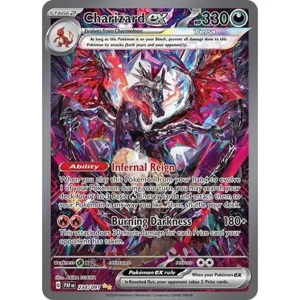 Charizard ex Single Card - 234/091 - SV: Paldean Fates - Near Mint Non-Sports Trading Card
