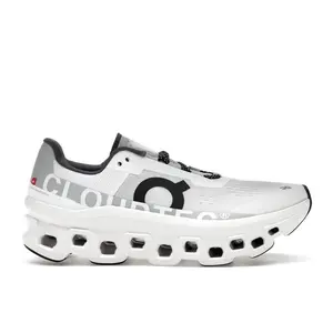 On Women's Running Cloudmonster White Black Running Shoes, from StockX