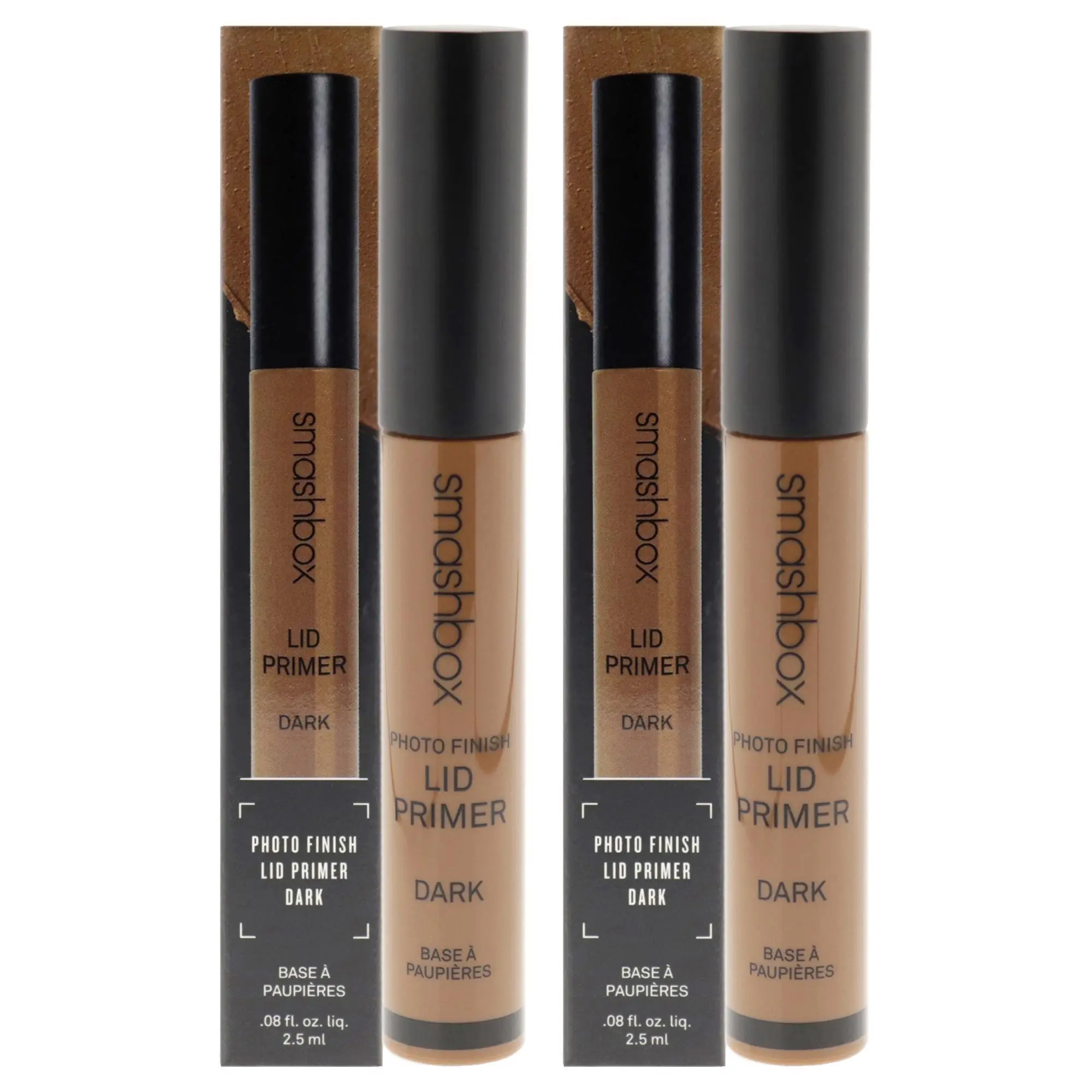 SmashBox Photo Finish Dark Lid Primer for Women - 0.08 oz Makeup Eye Primer - Pack of 2