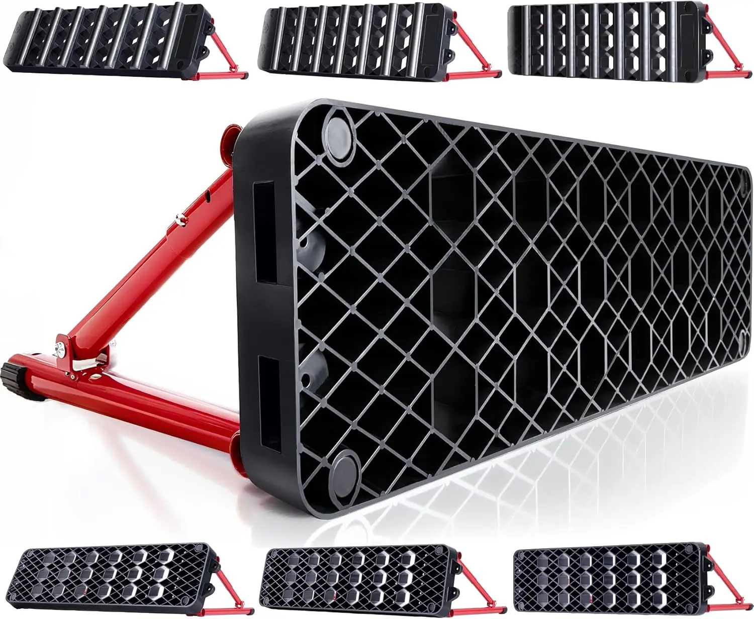 Soccer Rebounder Board, Portable Dual Surface Soccer Wall with 3 Adjustable Angles for 6 Rebound Modes for Passing, Control & Reflex, Kick  Wall Trainer Equipment for  Player Levels