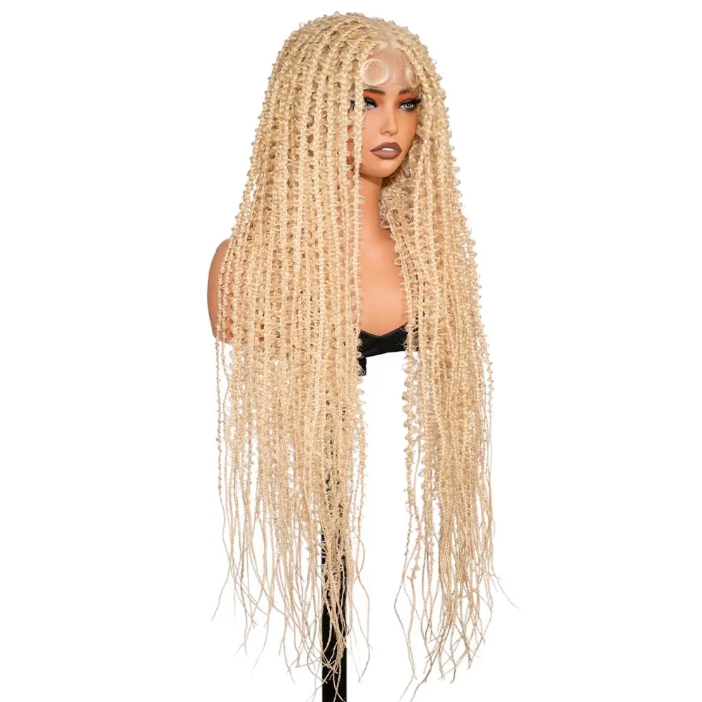 Long & Gorgeous SuperNova #613 Blonde 36" Full Lace Knotless Butterfly Box Braided Wig – Ideal for Women #SummerVibes!