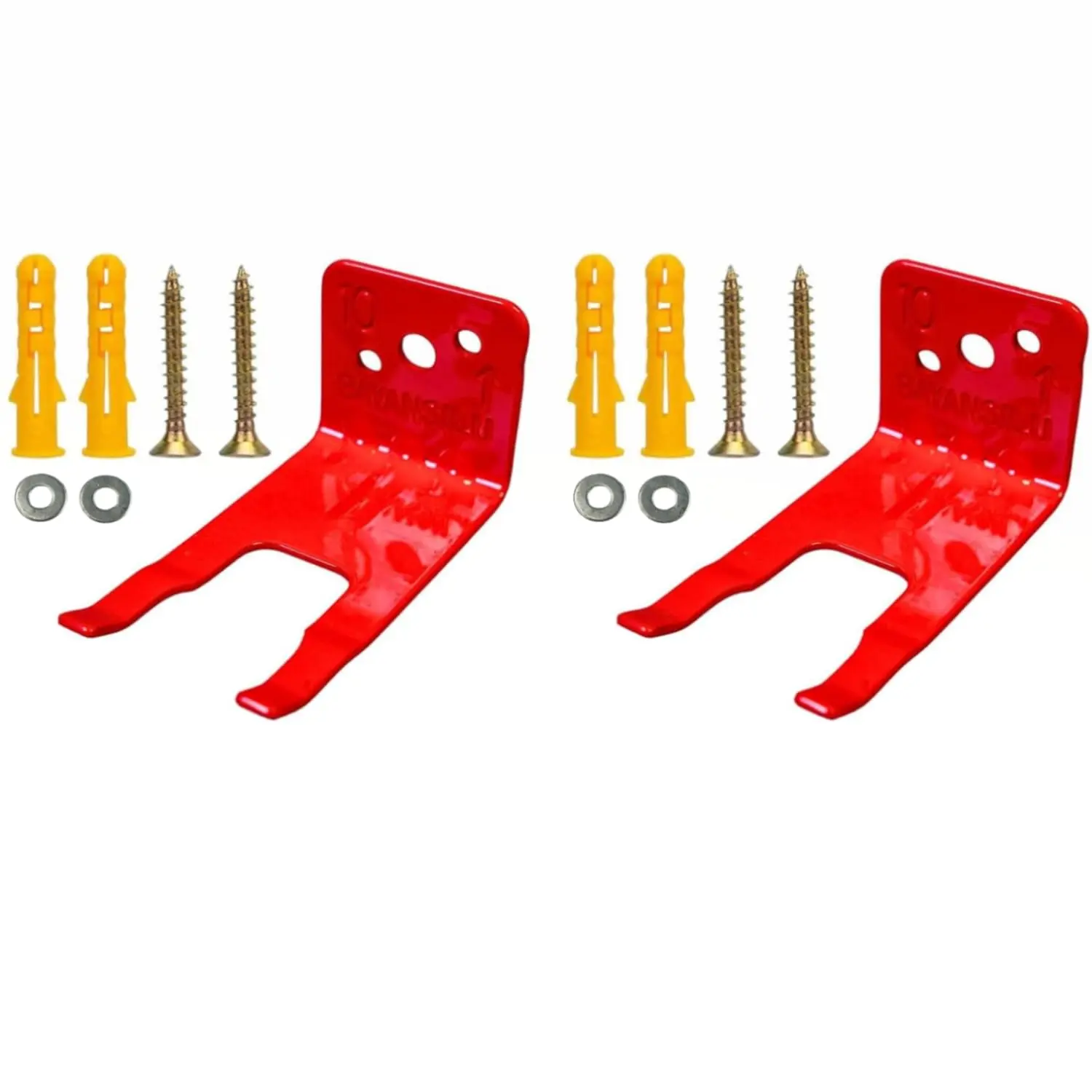 Universal Fire Extinguisher Bracket  Mounts & Brackets Is Fits From 5 To 15 Lbs Slot Diameter 1 1.25 Inches Holder For Dry And Water Extinguishers. (2)