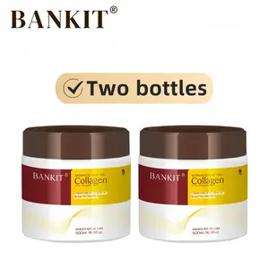 BANKIT 2pc Collagen Deep RepairConditioner withMonaco Argan Oil forAll Hair Types, 500 ml/16.9oz in HairCare Repair Damaged HairArganAvocado Cleanser