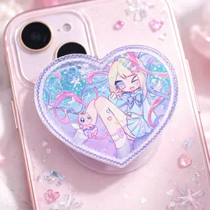 K Angel Needy Streamer Menhera Acrylic Magsafe Phone Grip, Aesthetic Mental Health Core Magnetic Pop Socket, Durable Phone Holder Accessories