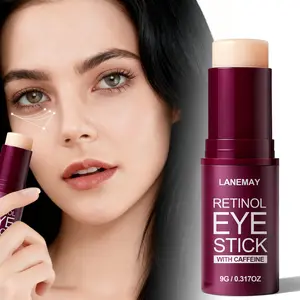 0.317oz - Retinol Eye Cream Stick - Peptides, Caffeine, Avocado & Natural Oils Complex - Eye Care Formula - Hydrates Firms & Brightens Eye Area - Compact Travel-Friendly Daily Eye Care - Repairing - Eye Bag Remover