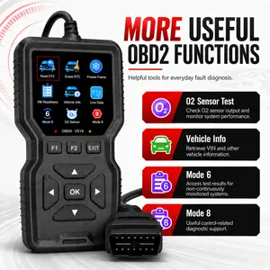 OBD2 Scanner Diagnostic Tool V519, Car Code Reader with Fault Code Read & Clear, Live Data, I/M Readiness, O2 Sensor Test, Vehicle Information, Engine Check Tool for OBDII/EOBD Compatible Vehicles