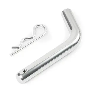 Hitch Pin & Clip with Grooved , Extremely Durable Trailer Hitch Pin, 5/8" Diameter, Fits 2 Inch Receiver
