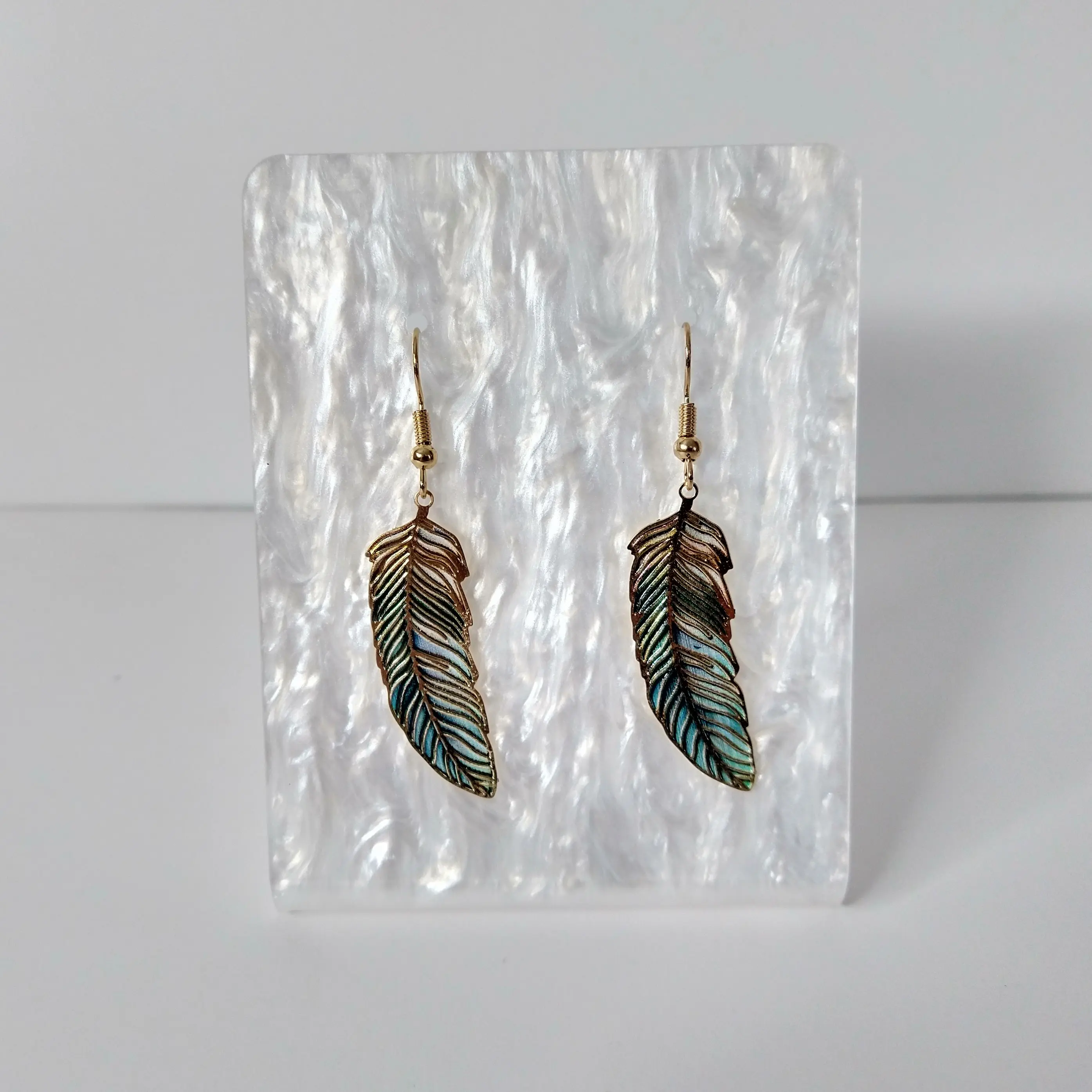 #392 Various Colors Feather Earrings, Casual Bird, Animal, Spring, Summer Jewelry