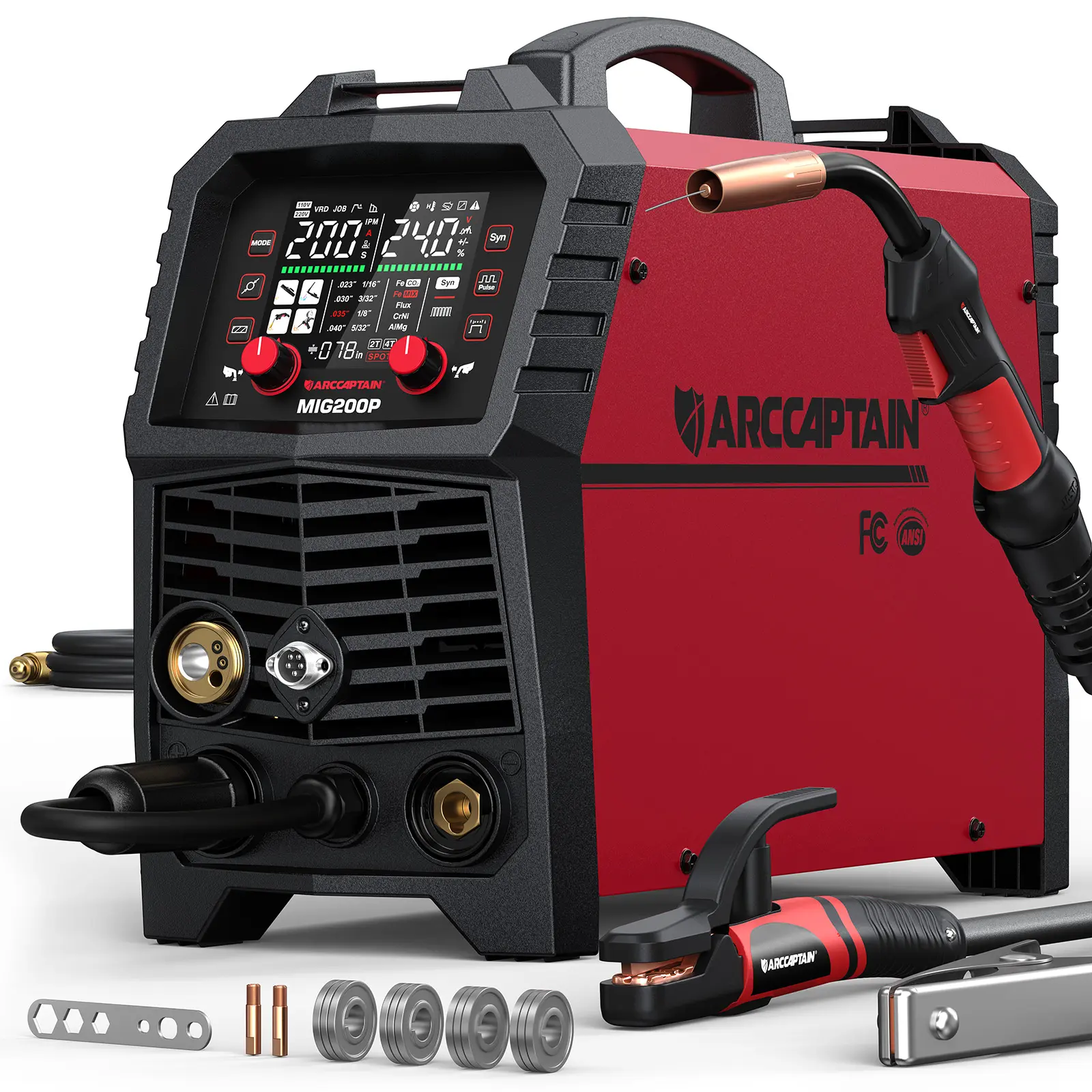 Arccaptain MIG200P Pulse MIG Welding Machine