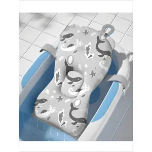 An 1pc Whale Shaped Baby Foam Bath Cushion Bathtub Mat, Suitable For Comfortable And Daily Use