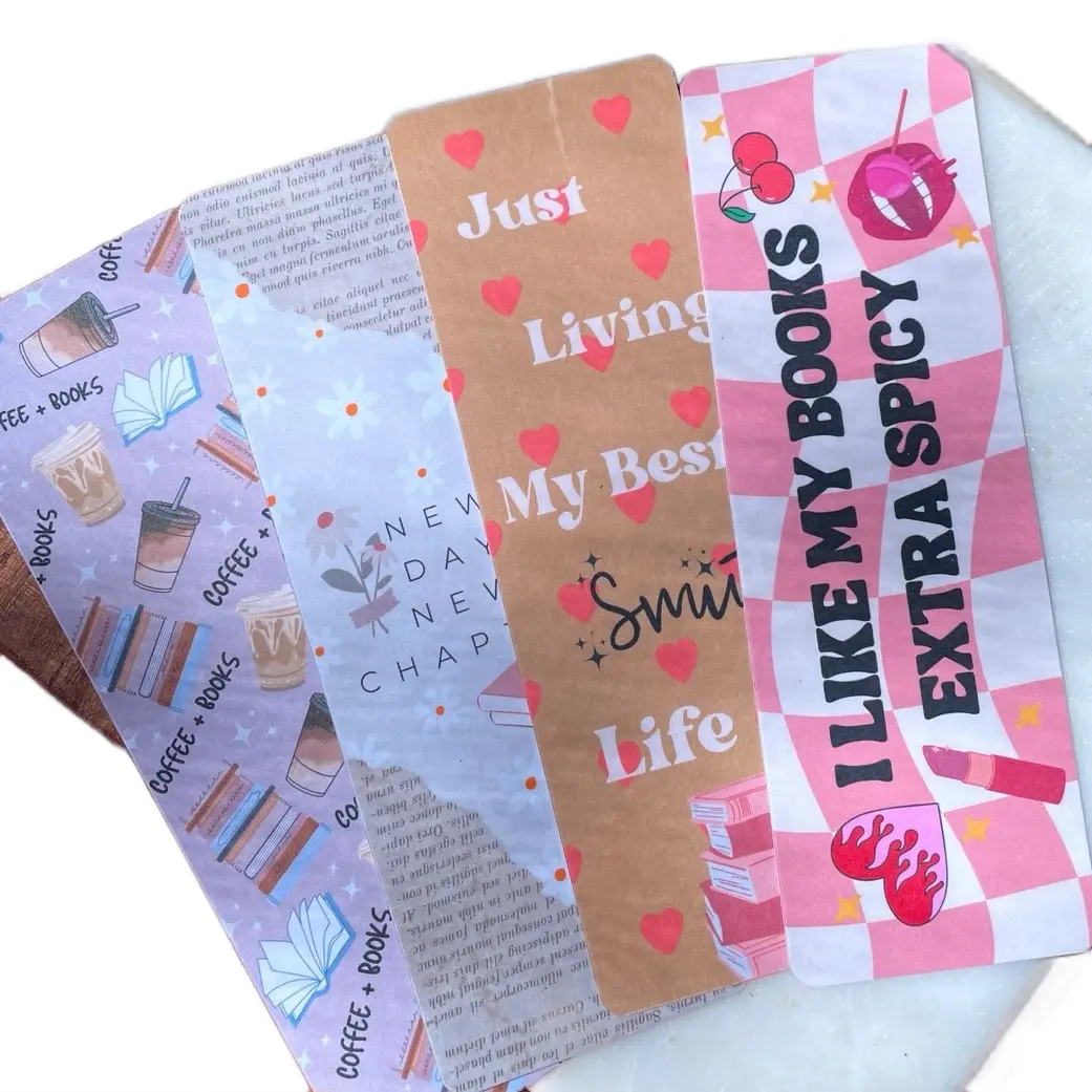 Bookish Handmade Bookmarks - Heavy Duty Cardstock
