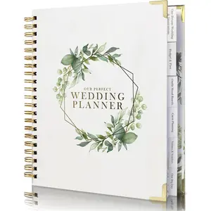 Wedding Planner for Bride,Wedding Planning Book and Organizer,Wedding Binder Book with Pockets, Engagement Gifts for Newly Enaged Couples (Floral)