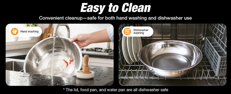 WARMOUNTS Round 5QT Chafing Dishes for Buffet with Glass Lid (2/4/6-Pack) | Chafers and Buffet Warmers for New Year‘s Party & Winter Gathering | Wedding & Catering